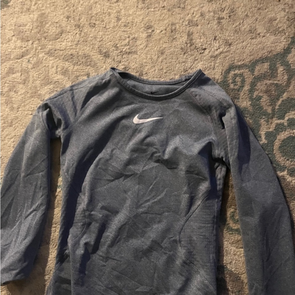 Nike Gray Long Sleeve Tee